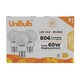 image 1 of UniBulb LED GLS B22 806lm 7.3W 3000K (Warm White) Light Bulb - Pack of 3