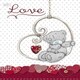 image 1 of Me to You With Love Tatty Teddy Sat On Swing - Valentines Day Card Tatty Teddy