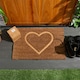 image 6 of Nicola Spring Coir Door Mat - 60 x 40cm - Embossed Heart