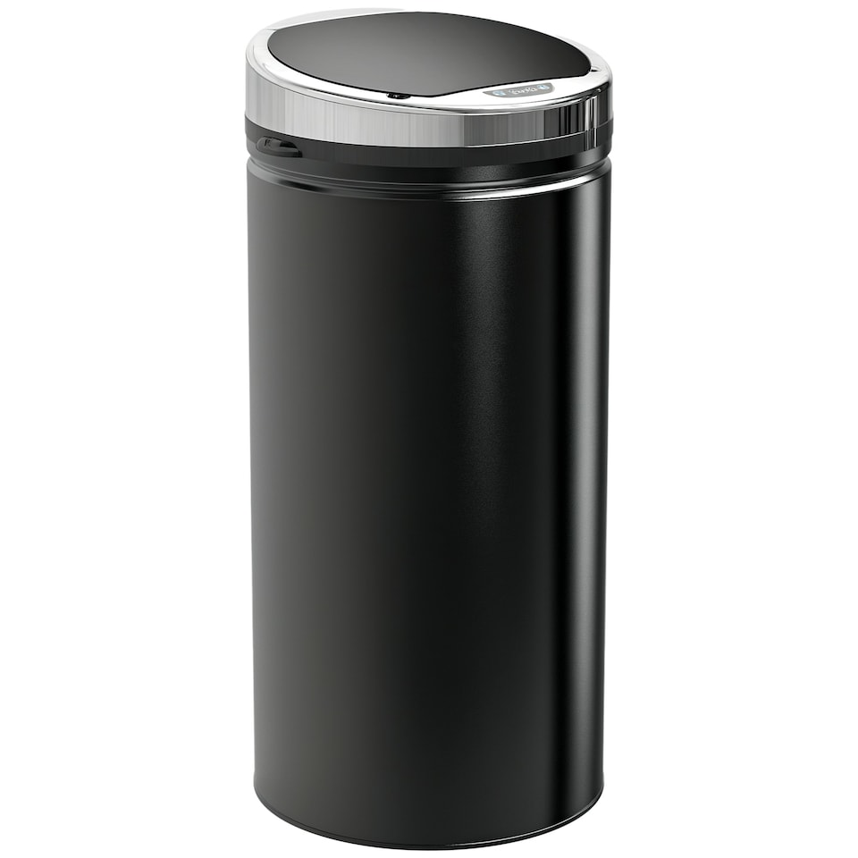 image 1 of HOMCOM Automatic Hand Sensor Dustbin Kitchen Waste Bin Rubbish Can Black | 42L