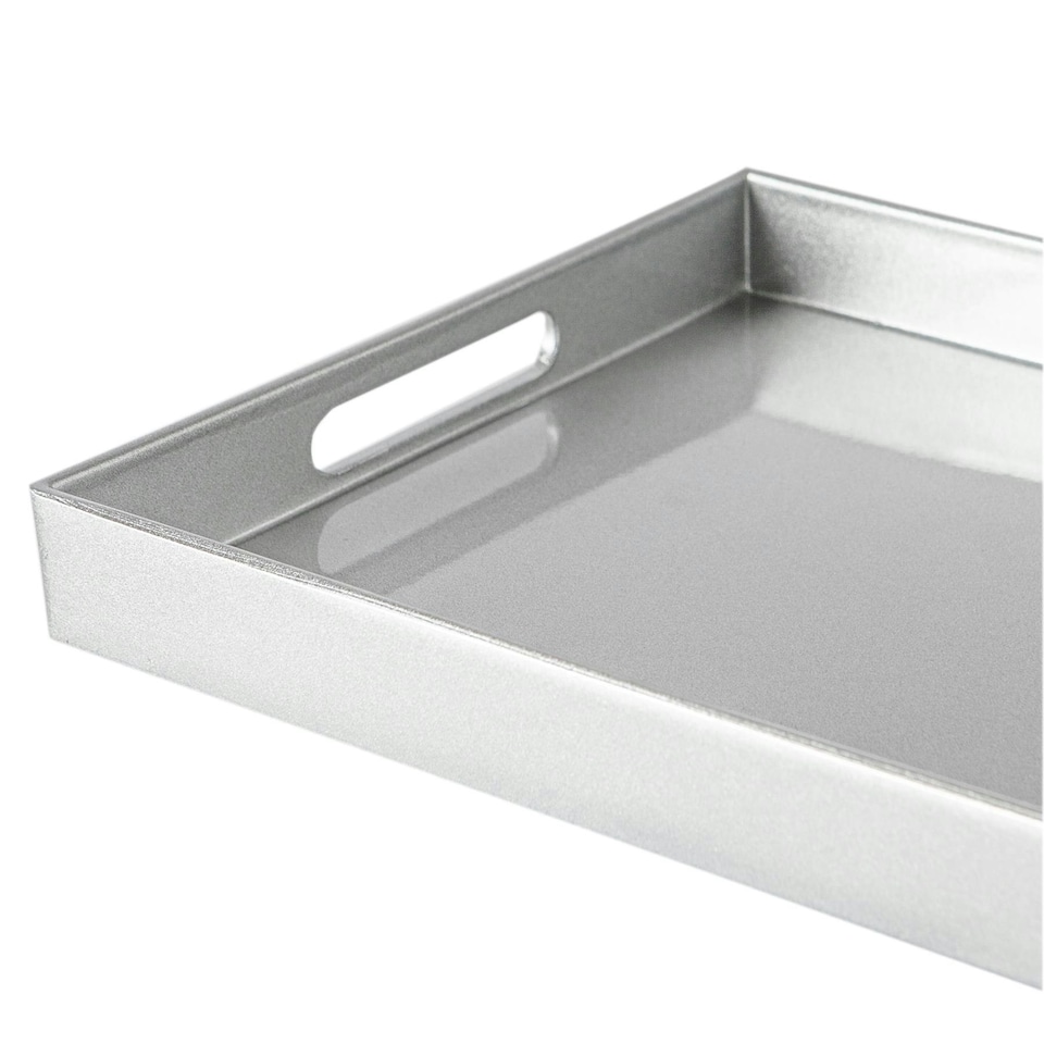 image 1 of Argon Tableware Rectangle Serving Tray - 34.5 x 25cm - Silver Grey
