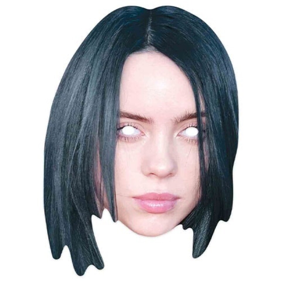 Billie Eilish Cardboard Face Mask