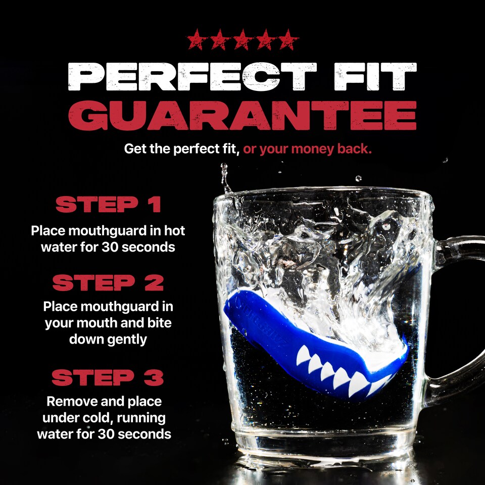 image 1 of SAFEJAWZ Extro Sports Mouth Guard Shark Adult/Junior