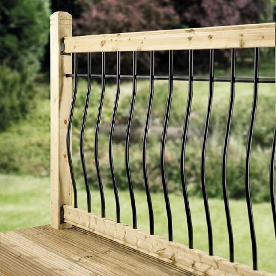 image 1 of Cheshire Mouldings Tuscany Decking Balustrade Kit (W) 1800mm