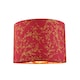 image 6 of Modern Burgundy Cotton Fabric 10" Lamp Shade with Copper Foil Floral Decoration | Purple | Burgundy | 1