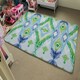 image 4 of Ethnic style Modern scarf (Rug) Blue | Small: 60x110cm