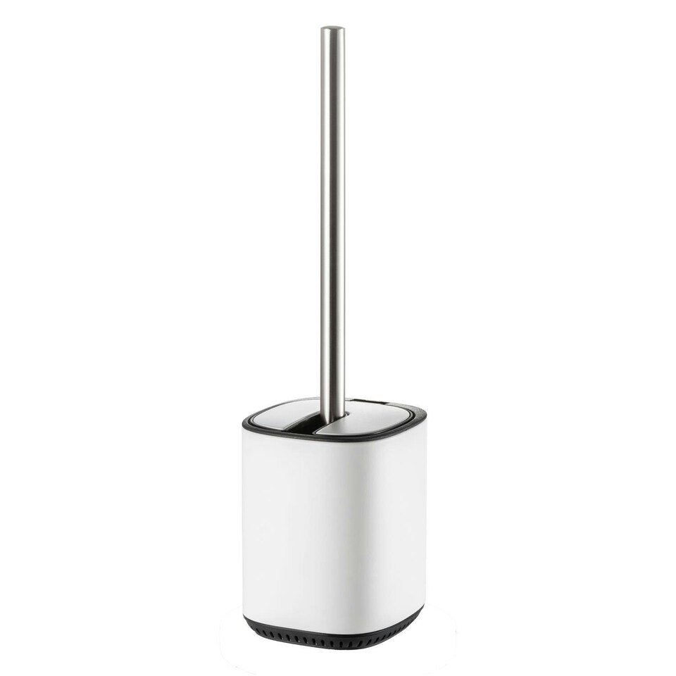image 1 of Showerdrape Echo White Toilet Brush & Holder