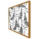 image 4 of Hand drawn bohemian chic style (Picutre Frame) Brown | XS