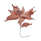 image 6 of 68cm Frosted Light Coral Pink Poinsettia Stem Christmas Decoration