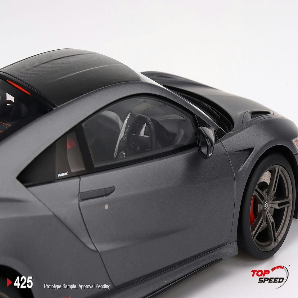 image 1 of Honda NSX Type S 2022 Gotham Grey Matte 1:18 Scale TSM TS0425
