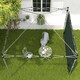 image 9 of Outsunny Gazebo Side Panel, Canopy Sidewall Panel with 4 Mesh Bags and 2 Storage Pockets for 3 x 3 m Straight Leg Pop Up Gazebos, 1 Pack Sidewall Only, Green