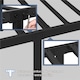 image 4 of Yaheetech 4ft6 Double Metal Platform Bed Frame with Headboard | Black | Double | 1