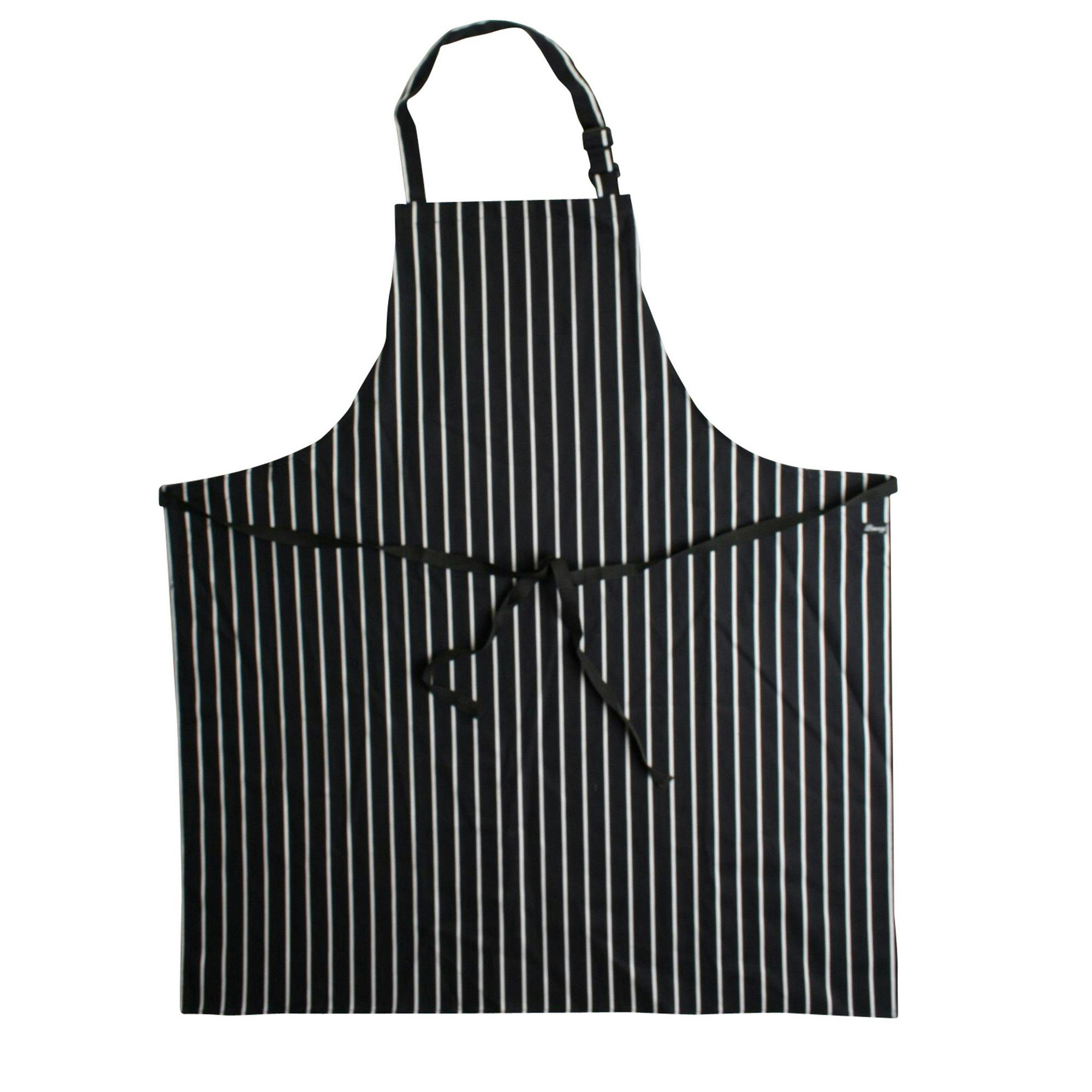 Dennys Unisex Adult Stripe Apron - Navy/White - One Size