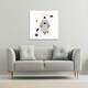 image 2 of Pink & Grey Geometric Triangles (Canvas Print) 127 x 127 x 4cm