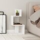 image 2 of Decortie Rosie 3-Tier Side Table 42x30x72cm White