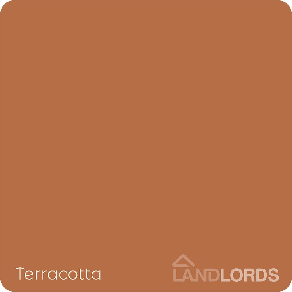 image 1 of Landlords Paint - One Coat Paint - Quick Coverage Interior Walls & Ceilings - Terracotta - 1L