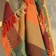 image 3 of Multicoloured Check Herringbone Throw Blanket - 100% Cotton Multi | 125 x 150cm