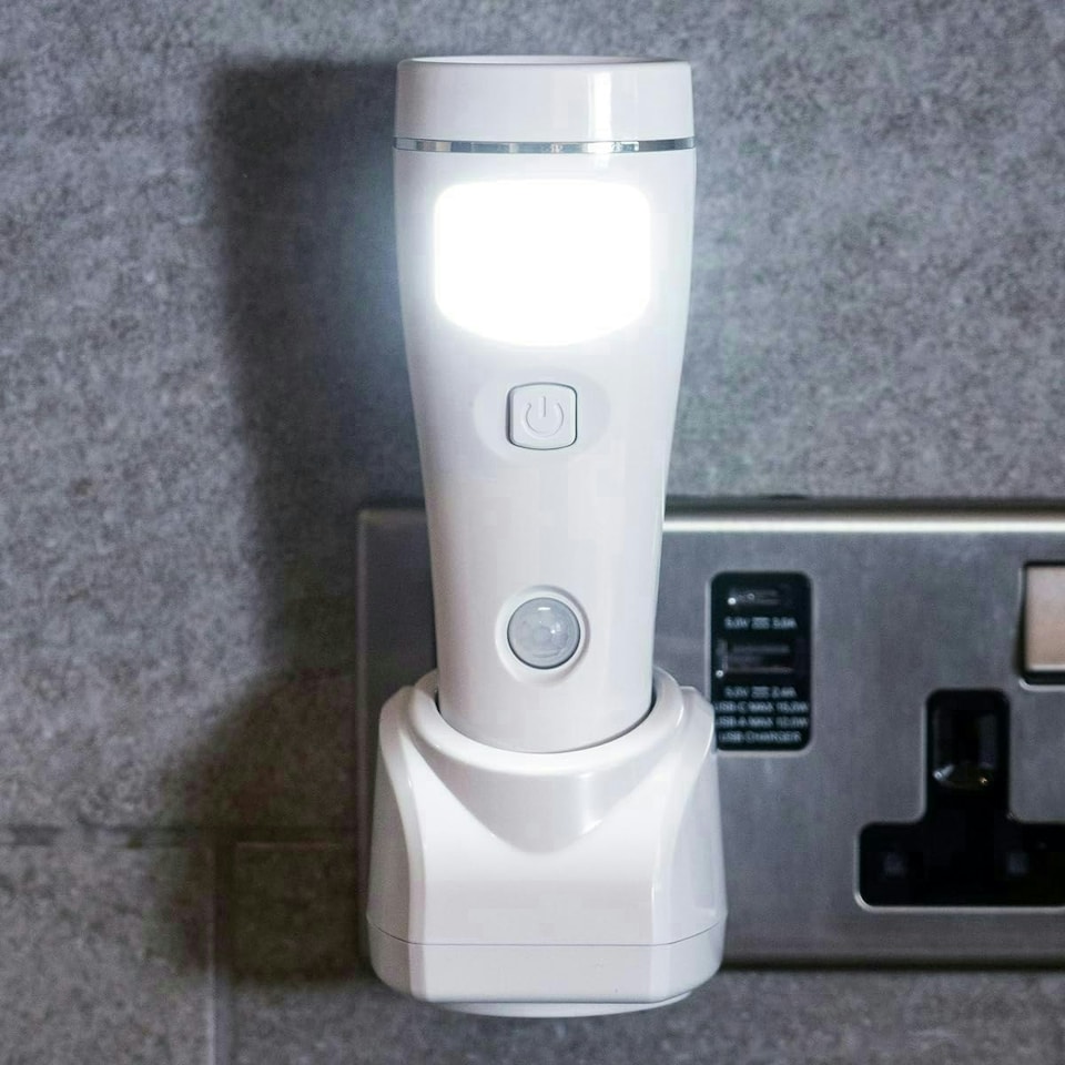 image 1 of Xtralite NiteSafe Sensor II - 4 Function Motion Sensor LED Rechargeable Nightlight, Power Failure Light