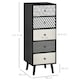 image 3 of HOMCOM Chest of Drawers, 5 Drawer Storage Organizer Unit Bedroom