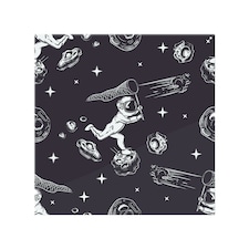 Astronaut Catches A Comet Splash Back | White