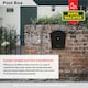 image 10 of Burg-Wachter Classic Wall Mounted Galvanised Steel Lockable Weatherproof Post Box - 36x37x13cm N/A | Anthracite