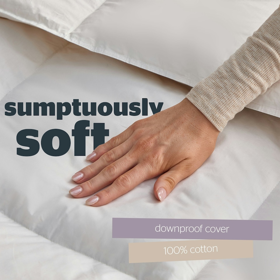 image 1 of Silentnight Naturals Duck Feather 10.5 Tog Duvet White | Double