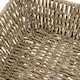 image 4 of JVL Set of 3 Square Tapered Seagrass Storage Tray – Natural Hand Woven Basket for Home Organisation, Brown