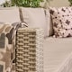 image 3 of OHS Tuscany 5 Seater Rattan Garden Sofa Set Patio Table L Shape Settee | Bronze | Natural