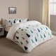 image 3 of OHS Teddy Fleece Christmas Tree Winter Warm Duvet Cover and Pillowcase Set | Green | Single