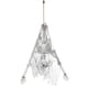 image 1 of Skeleton Upside Down Halloween Hanging Prop Decoration 140cm