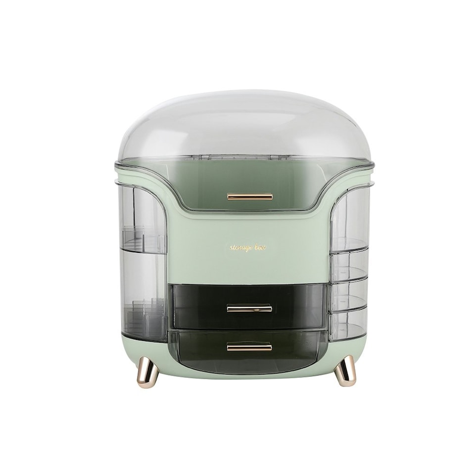 image 1 of Living and Home Makeup Organizer with Drawers - Light Green