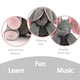 image 3 of Peek A Boo Singing Elephant Plush Toy, Talking Singing Elephant Plush Huggable Baby Toy (Grey)