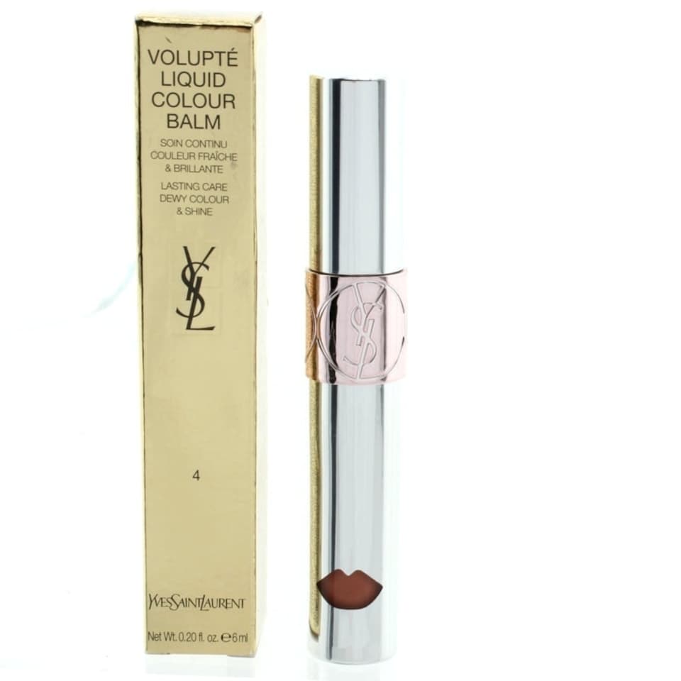 image 1 of YSL Volupte Liquid Lip Balm 4 Spy On Me Nude