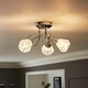 image 1 of ValueLights Astley 3 Way Chrome Cross Over Ceiling Light | Chrome