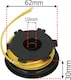 image 3 of SPARES2GO Spool Line Head Kit compatible with Homelite F2020 F2030 F2040 Strimmer Trimmer