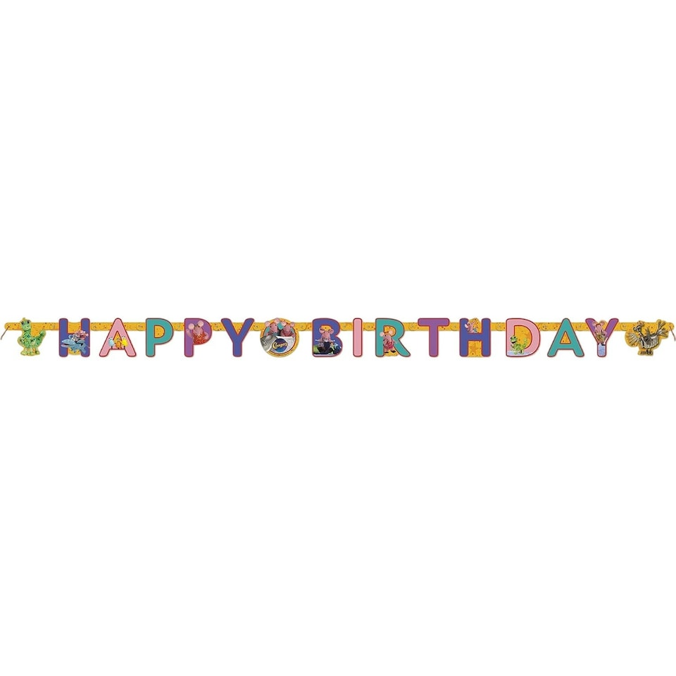 Clangers Characters Happy Birthday Banner - Multicoloured - One Size
