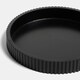 image 5 of OHS Ribbed Round Decorative Tray Table Organiser Countertop Storage | Black