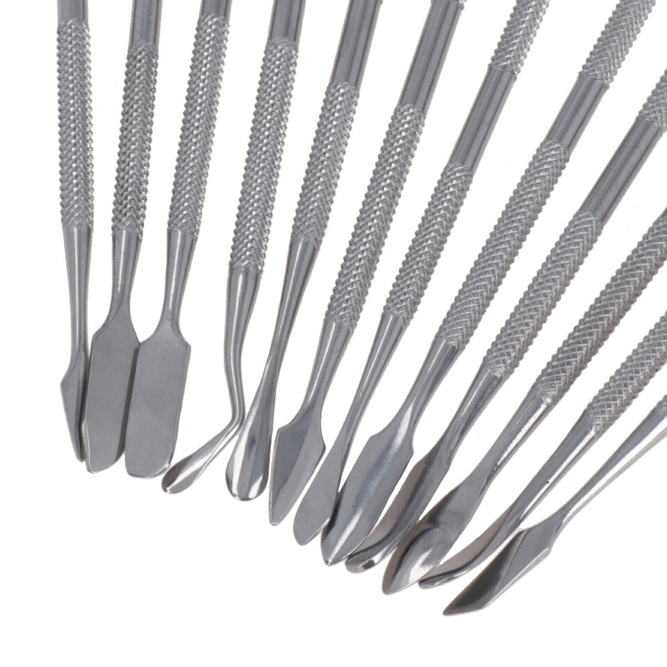 image 1 of 12pc Stainless Steel Wax Carver Carving Set Hobbyist Model Making TE057