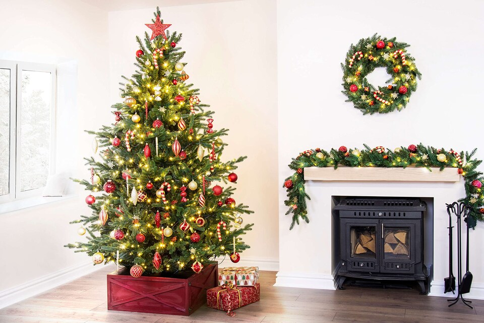 image 1 of Christmas Tree World  9ft/270cm Pre-lit Ultra Mountain Pine