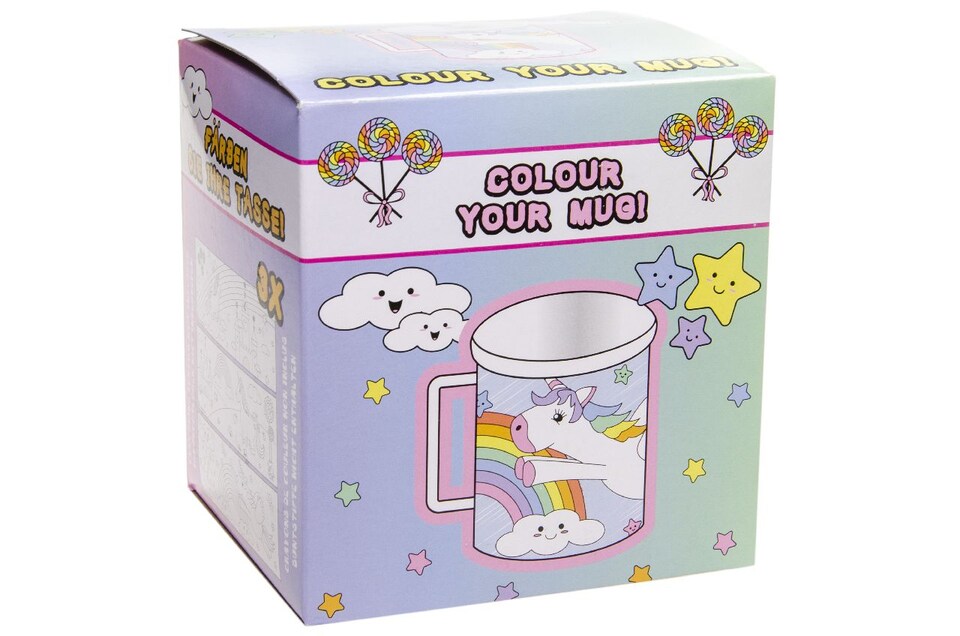 image 1 of Unicorn Theme Color Your Own Mug