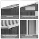 image 4 of Outsunny 5ft x 4.3ft Outdoor Metal Storage Shed with Sliding Door