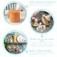 image 2 of Argon Tableware Scandi Glass Storage Jars with Wooden Lids - 750ml - Pack of 3