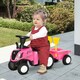 image 2 of HOMCOM Ride On Tractor Toddler Walker Foot To Floor Slider 12-36 Months Pink