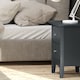 image 3 of Como 2 Drawer Petite Bedside Cabinet - Compact Shaker-Style Bedroom Storage | Blue | Blue | One Size | 1