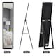 image 3 of HOMCOM Full Length Mirror, Floor Standing or Wall-Mounted Long Mirror, Black