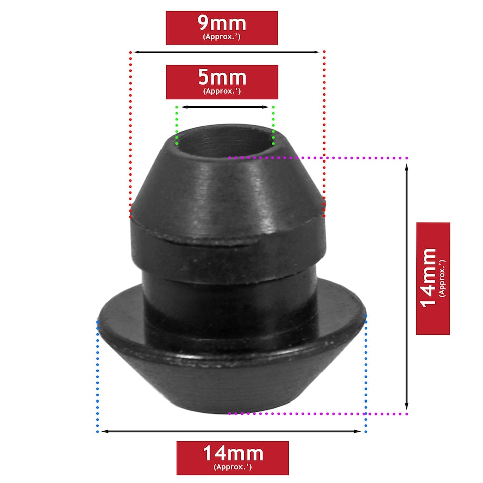 image 1 of SPARES2GO Grommet Seal for Stihl BG75 BR320 BR340 BR380 BR400 BR420 SR320 SR400 Blower Fuel Tank (Pack of 1)