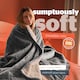 image 4 of Silentnight Heat Genie Self Heating Giant Blanket Grey | Charcoal