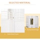 image 4 of HOMCOM 3 Panel Folding Room Divider, Freestanding Privacy Screen, White
