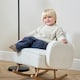 image 5 of Tutti Bambini Micah Mini Me Children's Rocking Chair - Fresh Cream Cream