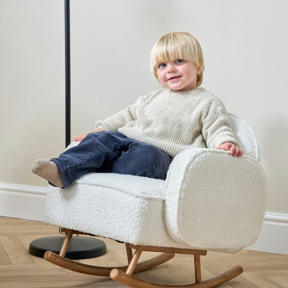 image 1 of Tutti Bambini Micah Mini Me Children's Rocking Chair - Fresh Cream Cream